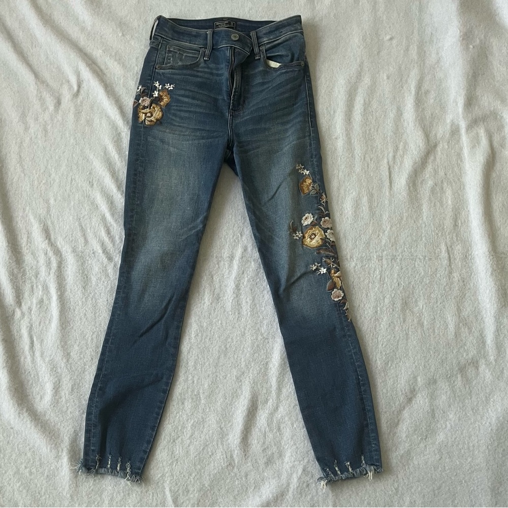Abercrombie Embroidered Jeans